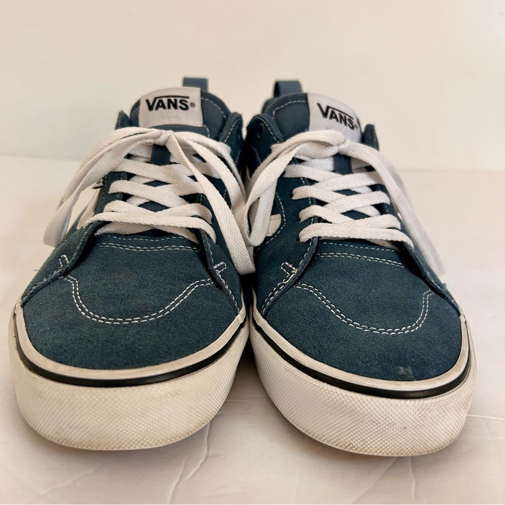 Vans Men’s Teal Suede Low Top Trainers Sneaker Size 8 - Picture 3 of 9